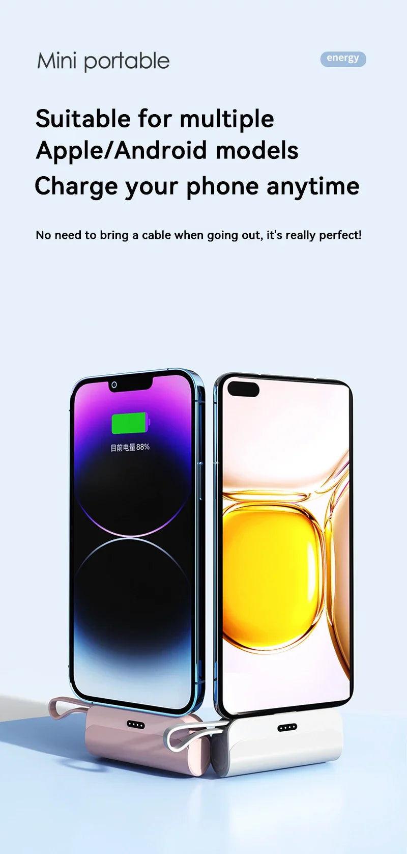 Batería externa de 300000 mAh, cápsula de batería portátil de gran capacidad, carga superrápida, batería externa portátil para todos los teléfonos 2026