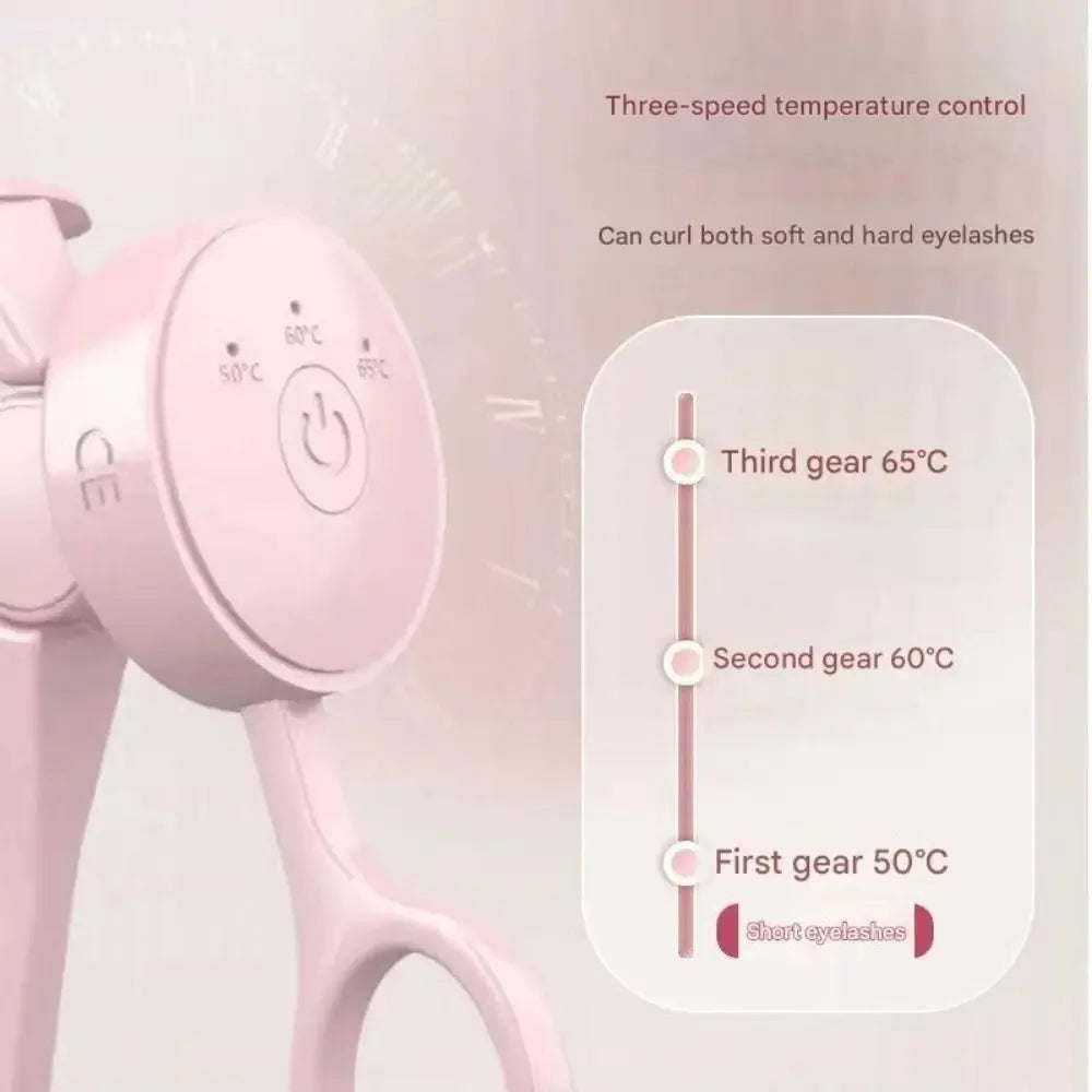 Recourbe-Cils Chauffant Sans Cadre Rechargeable — Contrôle Température Longue Durée