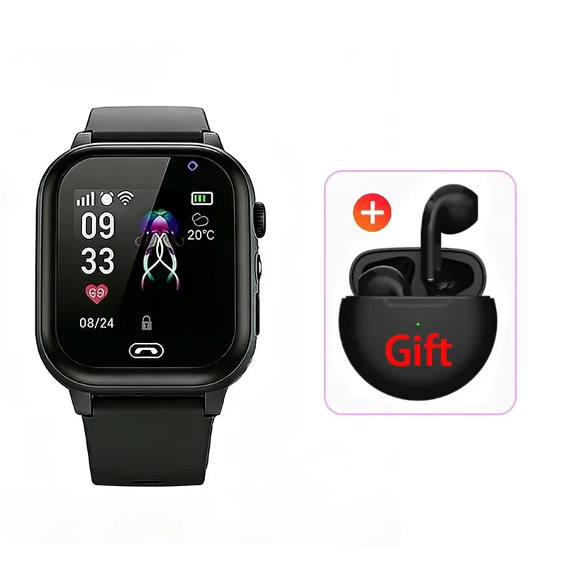 Montre connectée enfants 2026 — SOS, GPS, carte SIM, appel, caméra, étanche, cadeau