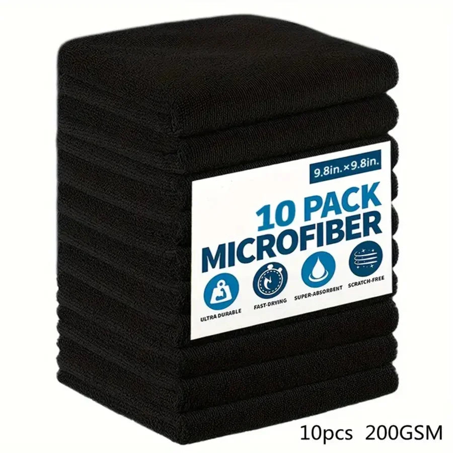 Juego de rejillas absorbentes, suaves y antimanchas, de microfibra, toallas de cocina, gris claro, 5 piezas, 10 piezas, 20 piezas