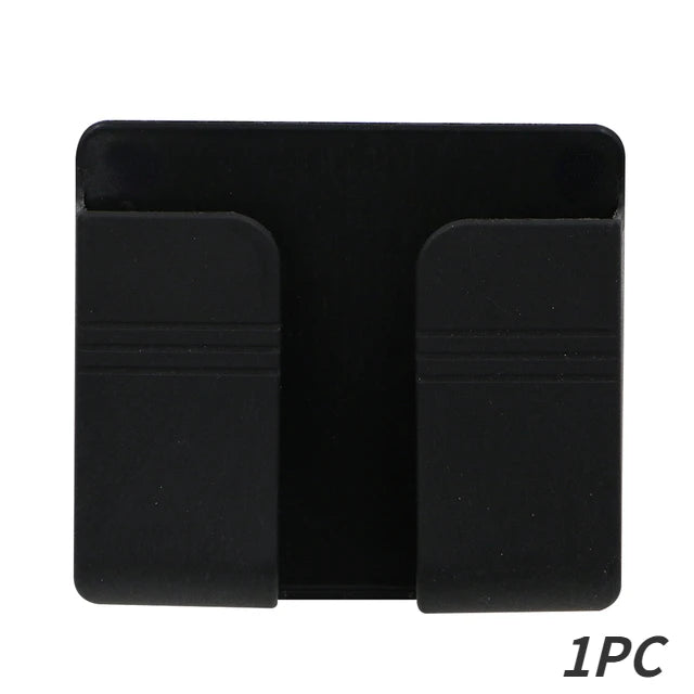 Boîte de rangement murale multifonction, 1 à 4 pièces, organisateur sans poinçon, télécommande TV, bricolage, prise de téléphone portable, support de charge