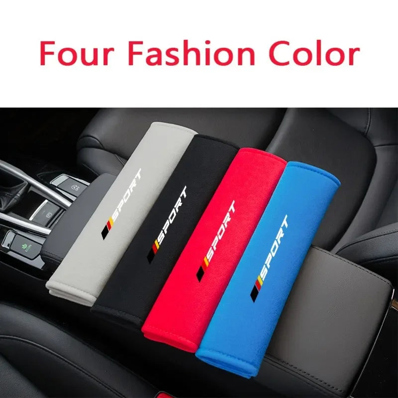 Cojines suaves y cómodos para cinturón de seguridad de coche, 2 piezas, cojines personalizados para cinturón de seguridad y