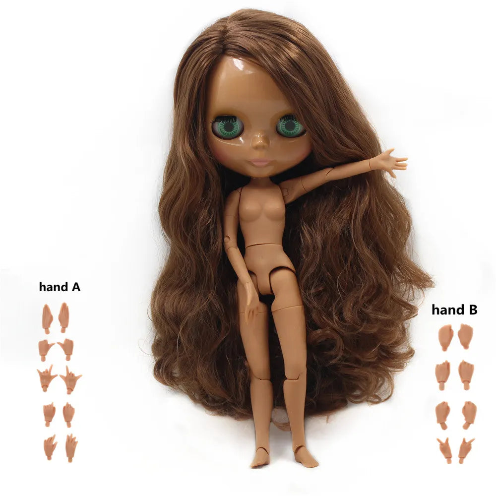 Poupée 1/6 corps articulé BJD bricolage — mode, fille, cadeau, ensemble à main A & B