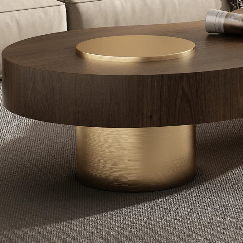 Mesas de centro modernas de nogal estilo europeo mesas de centro de sala de estar de madera de mediados de siglo Tavolino Salotto muebles para el hogar