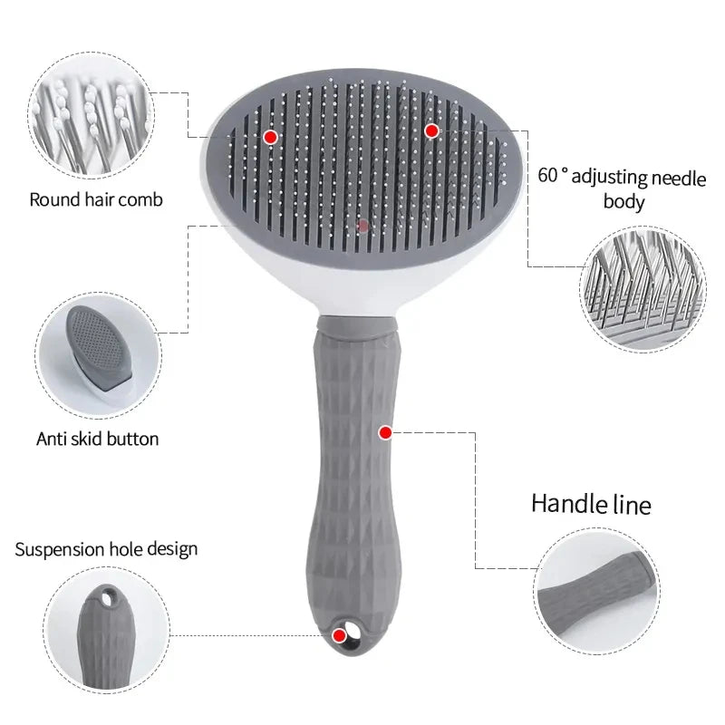 Peigne autonettoyant pour animaux de compagnie, brosse pour chat, épilation pour animaux de compagnie SlUNICEF, brosses de toilettage pour chats, accessoires pour chiens