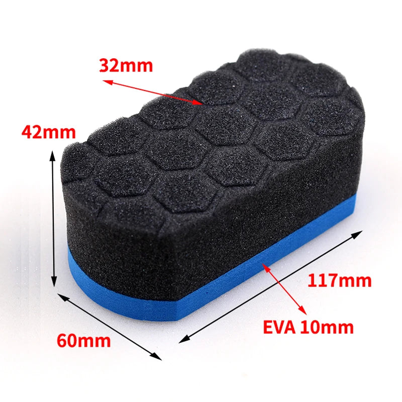 Éponge de lavage de voiture, 2 pièces, outils de nettoyage de Coche, entretien automobile, mousse de cire, tampon de polissage, cire de détail de voiture, polisseuses de Voiture