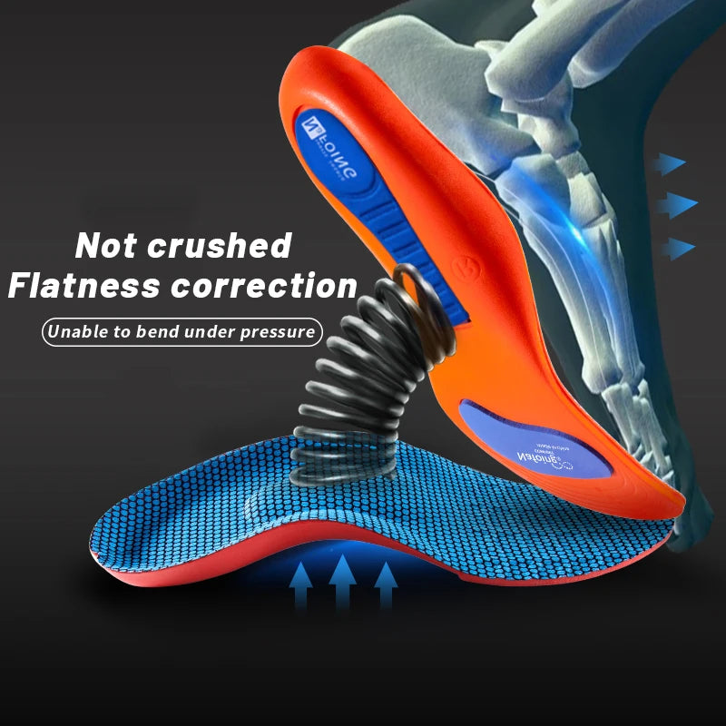 Orth4WD outdoor insoles for men and women, breathable, shock absorbing, for running, basketball, foot care pads