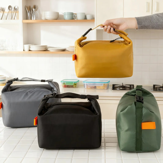 Bolsa de almuerzo con aislamiento, loncheras aisladas a prueba de fugas, bolsas reutilizables de gran capacidad para el trabajo, los viajes