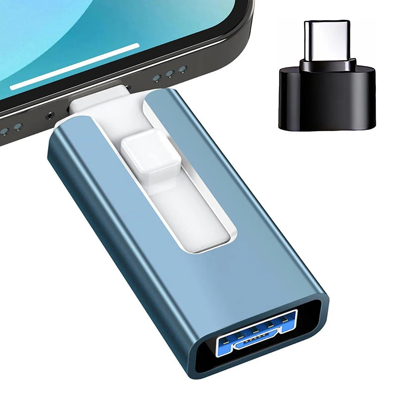 4 In1 OTG Micro USB 3.0 clé USB double usage Android TYPE-C clé Mobile Micro USB clé USB clé USB gratuite pour iPhone