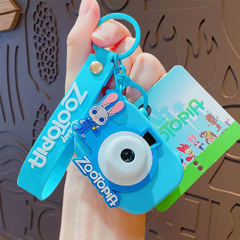 Original Zootopia Polaroid Camera Keychain, Creative Toy for Kids, Backpack Pendant, Kids' Gift, Birthday Party Souvenir