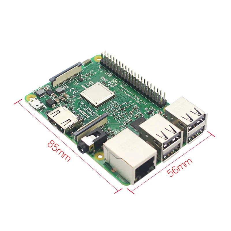 Original Element14 Raspberry Pi 3 modèle B/B + 3B + Plus, la troisième génération Pi A 1.4GHz 64 bits processeur Cortex-A53 quad-core