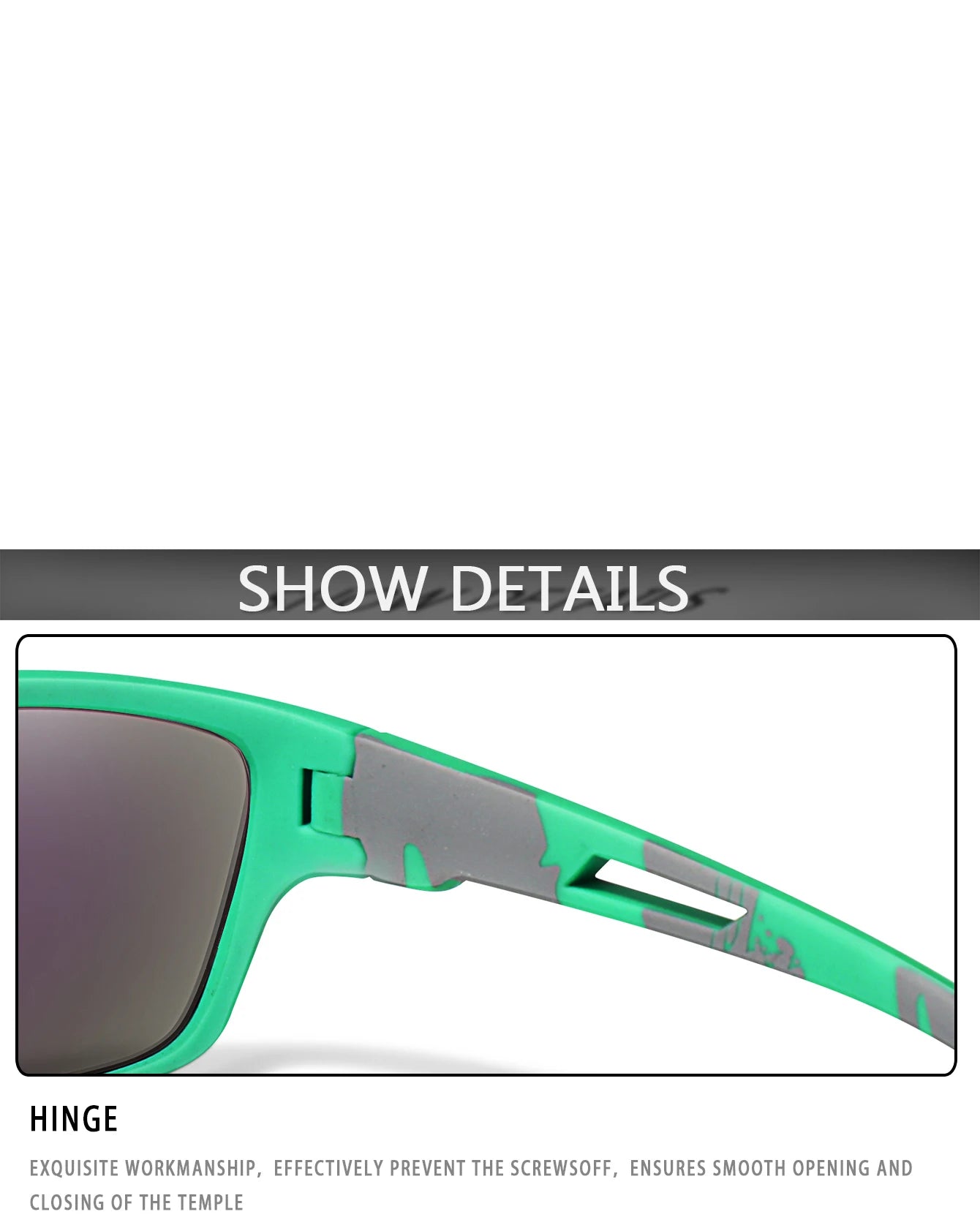 Lunettes de soleil de pêche polarisées pour hommes et femmes, lunettes anti-absorbe ouissement, lunettes UV400, sports de plein air, conduite, randonnée, cyclisme sur route