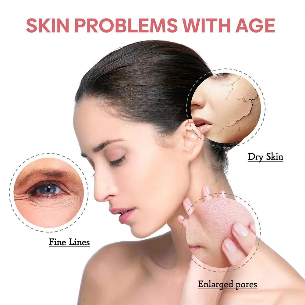Sérum Visage Raffermissant 5 en 1 — Vitamine C, Acide Hyaluronique & Éclaircissant
