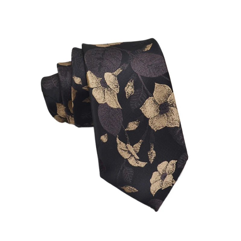 35 Styles hommes cravates en soie Jacquard point Floral 8 cm cravate accessoires usage quotidien chemise costume cravate cadeaux de fête de mariage cravate
