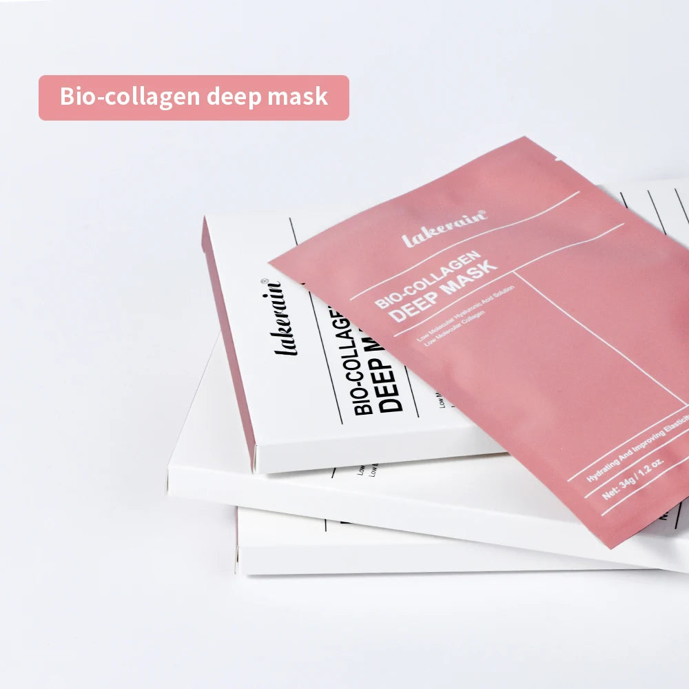 Biocolágeno, mascarilla facial profunda, suplemento de colágeno, mascarilla hidratante nocturna de hidrogel, mejora la elasticidad, minimiza los poros, reafirmante
