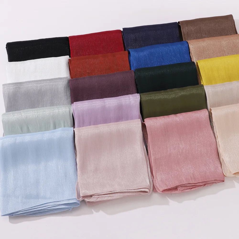 Hiyabs de gasa de primera calidad para mujer, velo turbante suave y largo, bufandas musulmanas, chales hiyab, cubierta para la cabeza islámica, accesorios de Ramadán