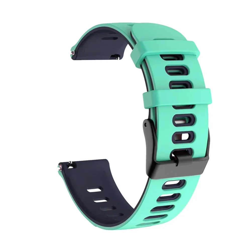 Bracelet de montre en silicone 20mm/22mm — compatible smartwatches, sport