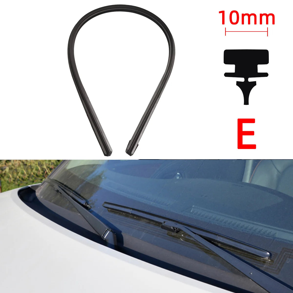 Recambios de limpiaparabrisas para coche, todas las estaciones, tiras de goma natural, piezas de repuesto, todos los tipos adecuados para 14 a 32 pulgadas