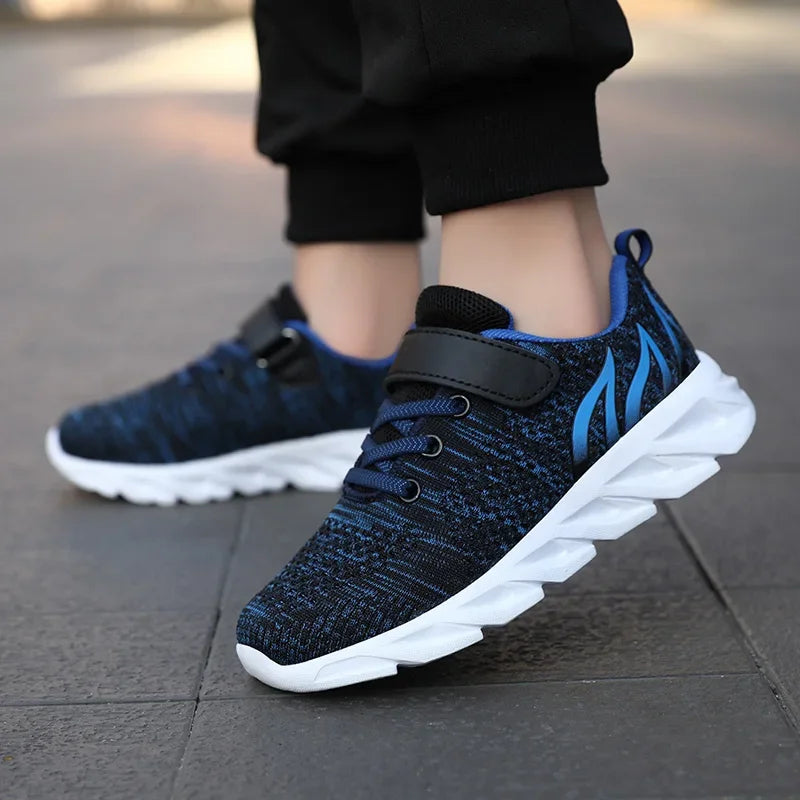 Zapatillas para niños y niñas, calzado deportivo para correr, tenis infantiles transpirables, zapatos para niños, entrenadores, señuelos blandos