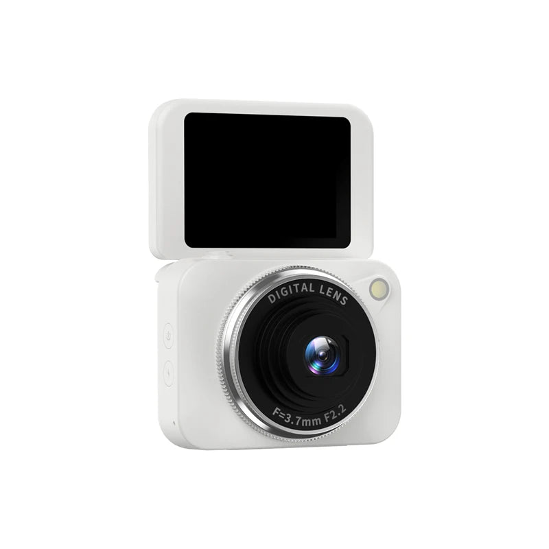 Lenovo 4K HD 180° Pixel Camera Compact Handheld CCD Video Camera for Vlogging, Ideal for Students, Perfect for Selfies, An Ideal Gift