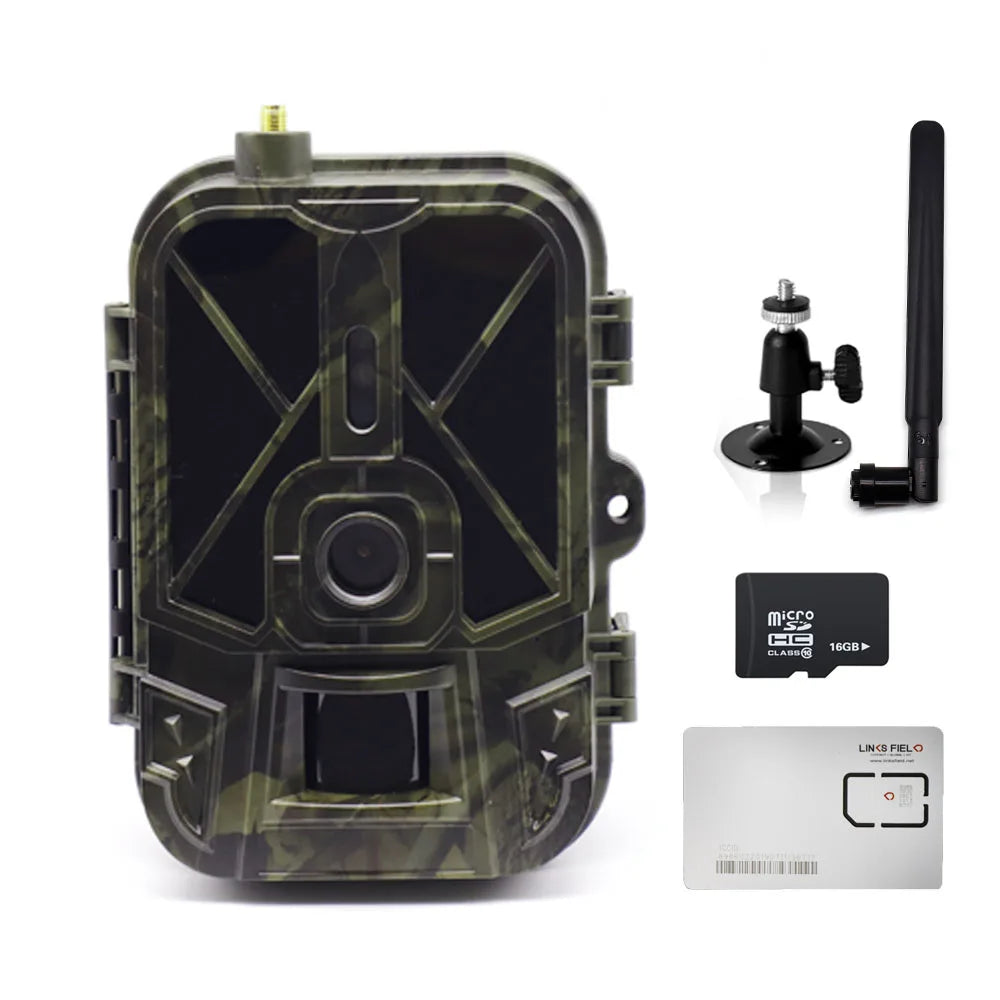 Caméra de surveillance 4K en direct 4G 30MP avec service cloud APP, caméras de chasse, batterie Li-ion 8000 mAh, vision nocturne, pièges photo HC940PROLI