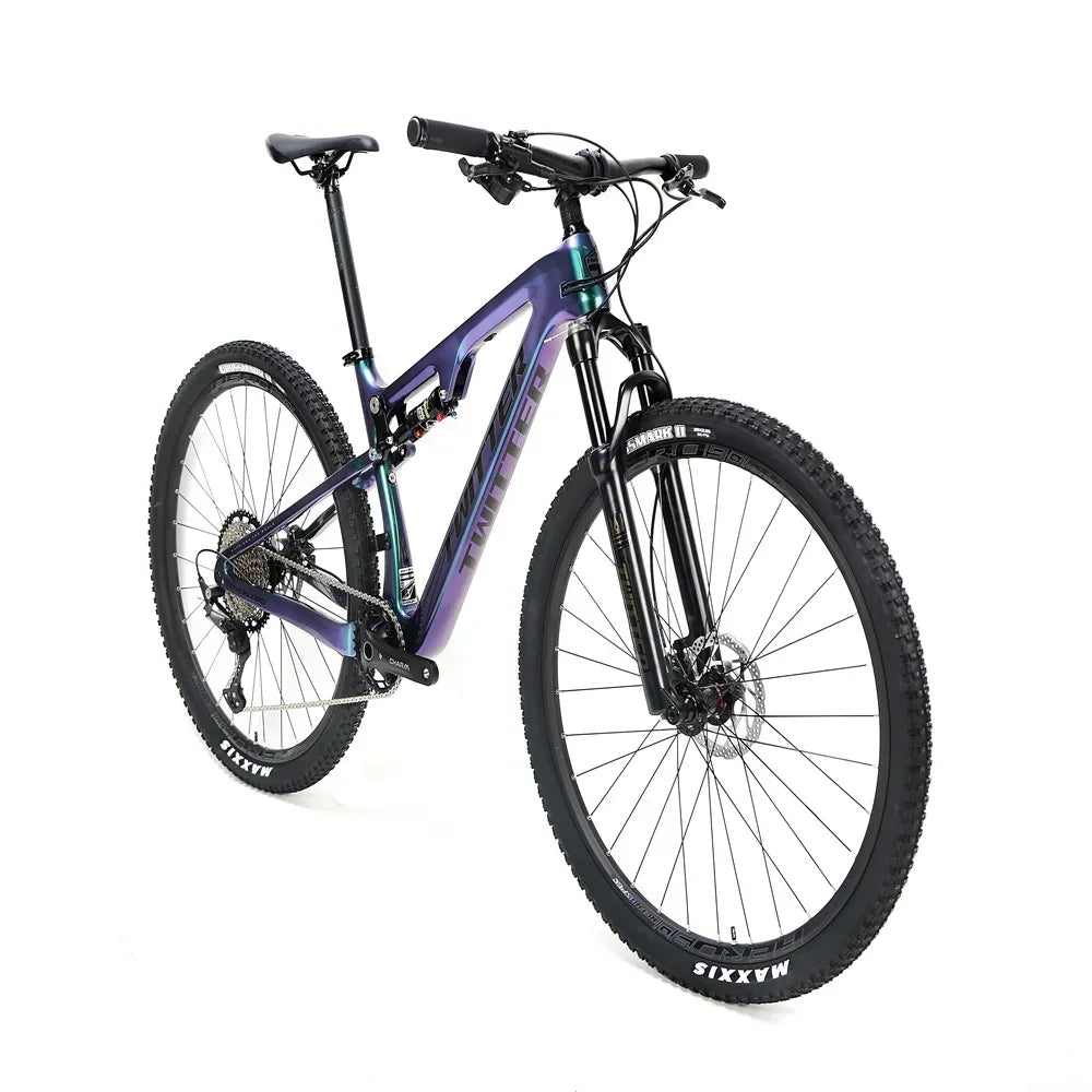 TWITTER OVERLORD M6100-12S hydraulic disc brakes, AM-grade full suspension T900 carbon fiber mountain bike, 27.5/29 inches * 15/17/19/21 cm