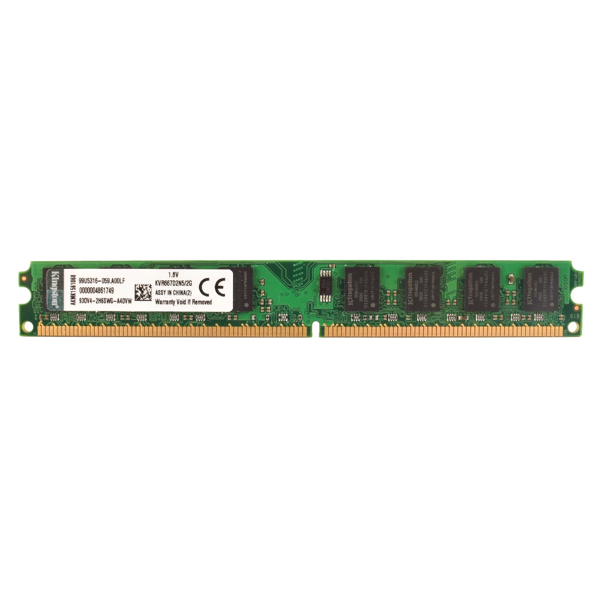 Kingston mémoire RAM DDR2 2GB 800Mhz 667MHz PC2-5300 PC2-6400 240 broches 1.8V modèle de mémoire de bureau NON ECC