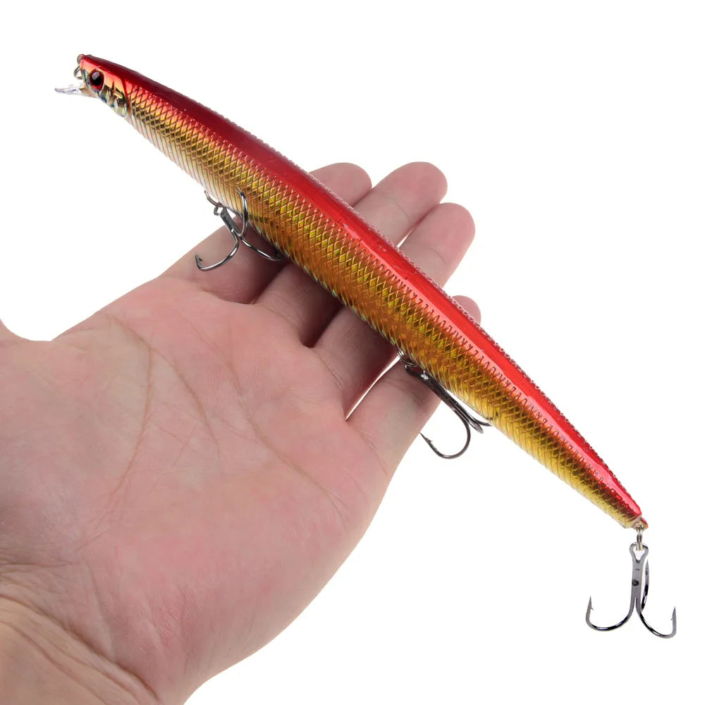 16 couleurs 18 cm 24g leurre de pêche méné Laser manivelle appât artificiel dur en plastique grand faux poisson leurres appât de pêche en mer