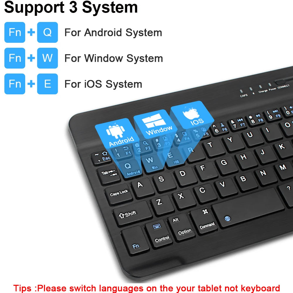 Bluetooth 5.1 Wireless Keyboard Mini Keyboard 200mAh Rechargeable Keyboard Gaming Keyboard for Laptop Tablet Android iOS Windows