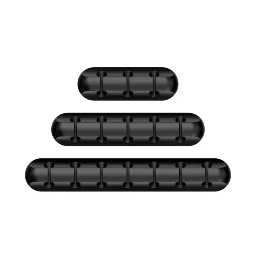 Silicone Cable Wire Organizer, USB Cable Winder, Self-Adhesive Management Clips for Mouse, Keyboard, Headset for iPhone Huawei