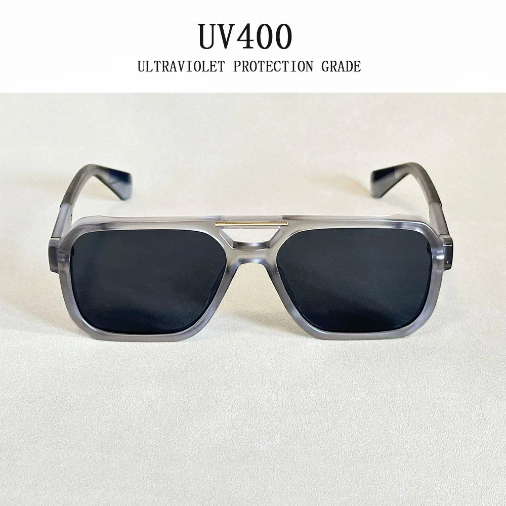 Lunettes de soleil carrées pour hommes — vacances, mode, vintage, femmes, 2025