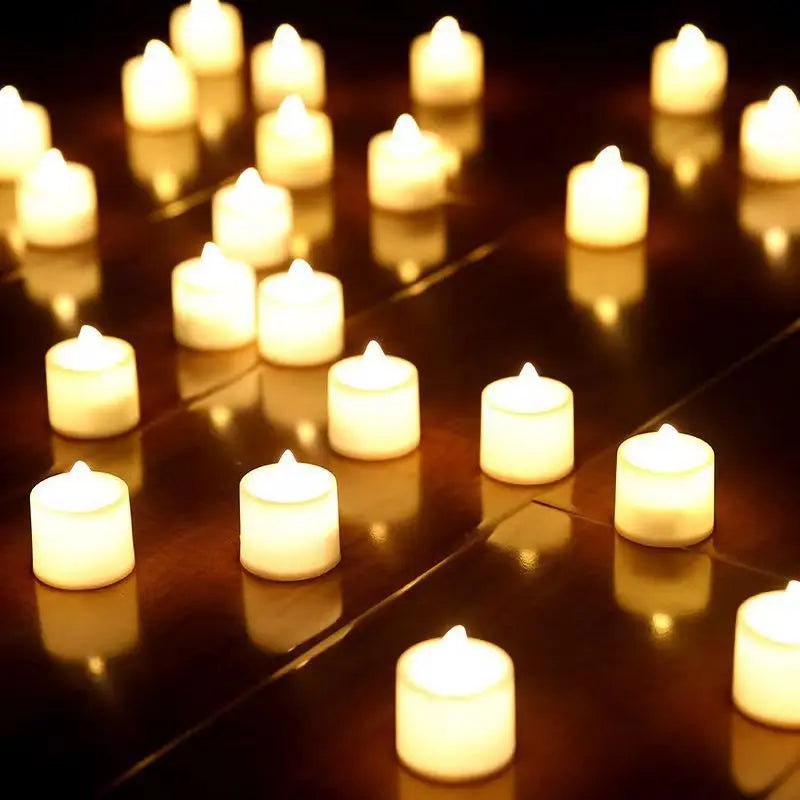 Battery Powered LED Candle, Flameless Fake Tea Light, for Wedding, Birthday Party, Home Decoration, Chandelier