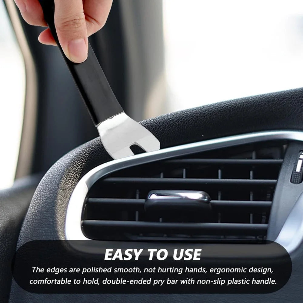 Herramienta de instalación de embellecedor de panel de clip interior de coche, herramienta de extracción, conversión de placa de palanca de acero inoxidable, nuevo