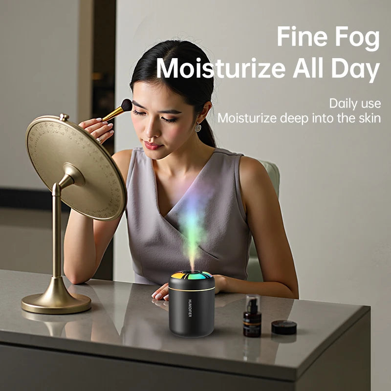 Humidificateur ultrasonique 5V USB 180ml, brumisateur, diffuseur d'arôme de voiture, purificateur d'huile essentielle avec lampe d'ambiance RGB, bricolage, plus frais d'air