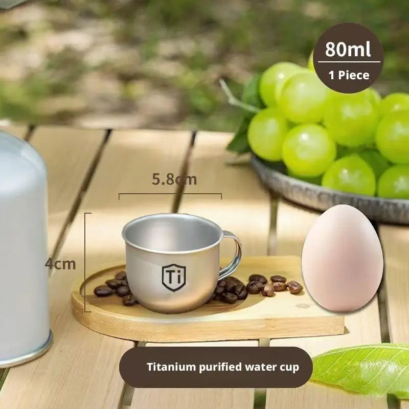 MINI Tasse à eau de camping, tasse à thé et à café portable, équipement de cuisine d'extérieur, tasses de montagne 80/220ml