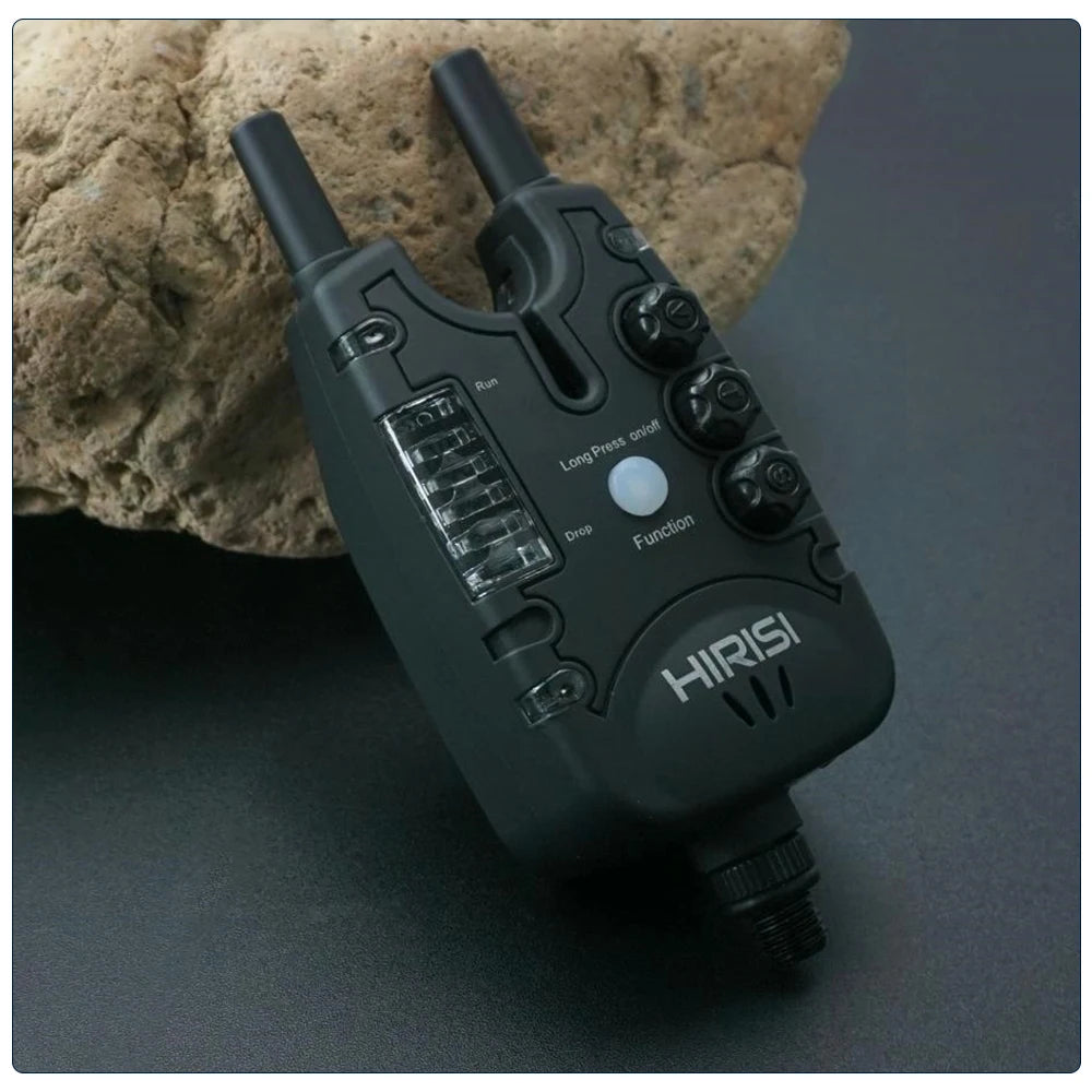 Alarmes de pêche à la carpe Hirisi avec lumière LED, volume, tonalité et sensibilité réglables, indicateurs de morsure de pêche B150