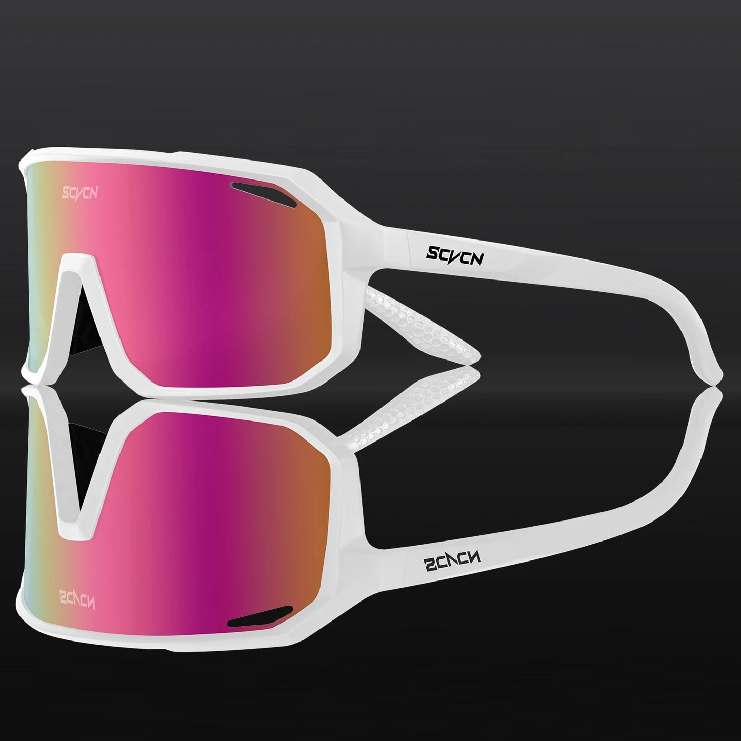 SCVCN Men's Cycling Sunglasses Women's Mountain Bike Road Bike Driving Glasses Outdoor Sports Racing Eyewear UV400 Hiking Glasses