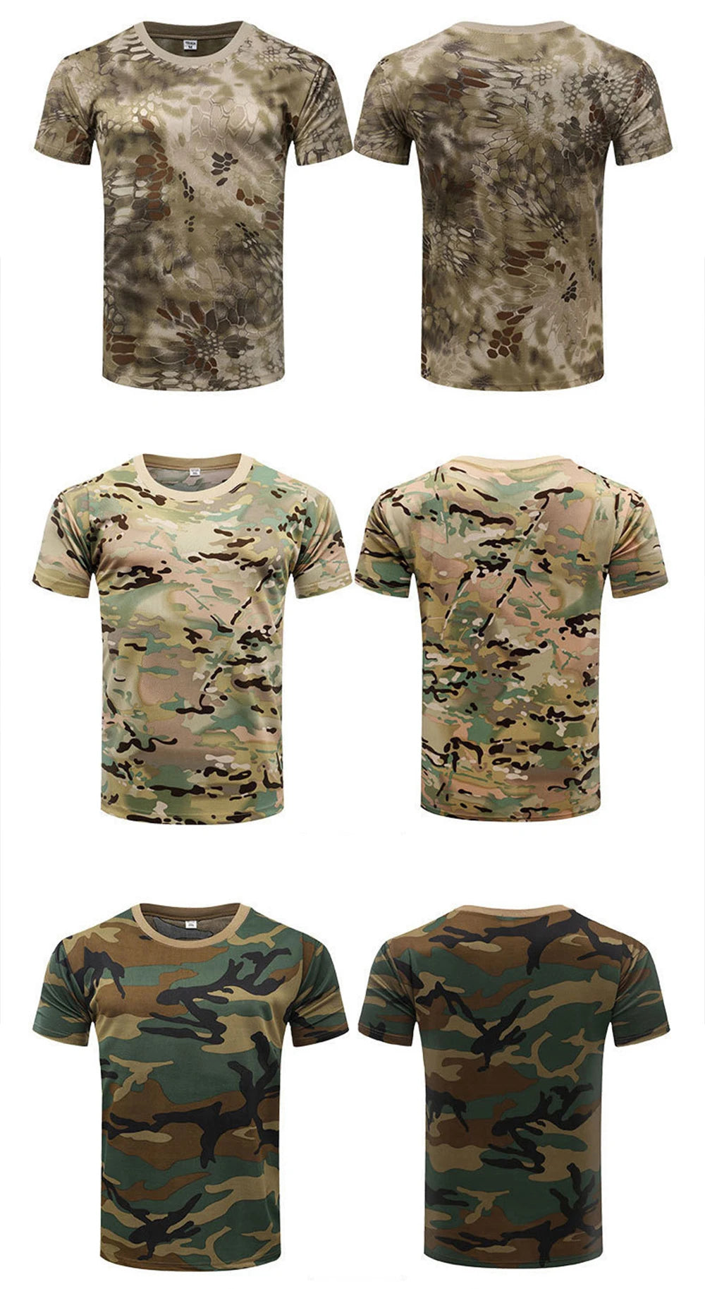 CamSolomon-T-shirt à manches courtes et col rond 3D pour hommes, vêtements de plein air, t-shirts de sport décontractés, mode de rue, été