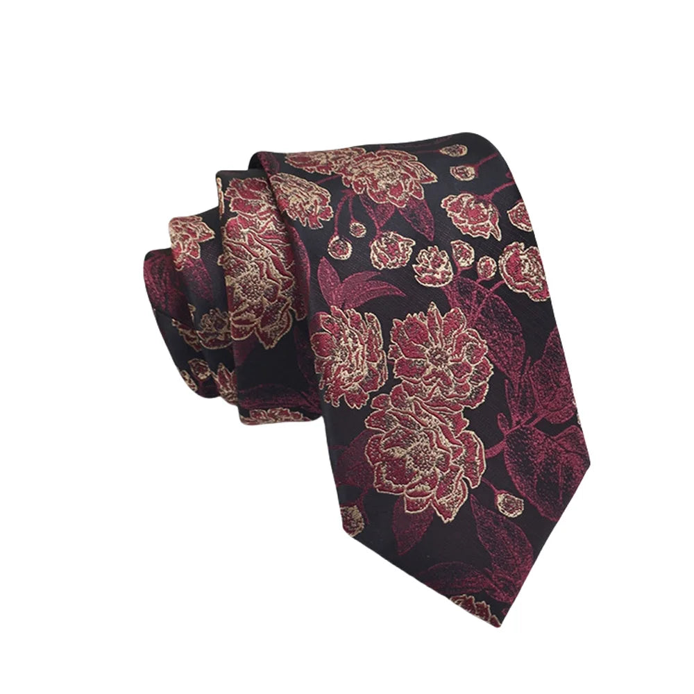 High Quality Men's Jacquard Floral Dot 8cm Tie Accessories Daily Wear Shirt Suit Tie Wedding Party Gifts Tie