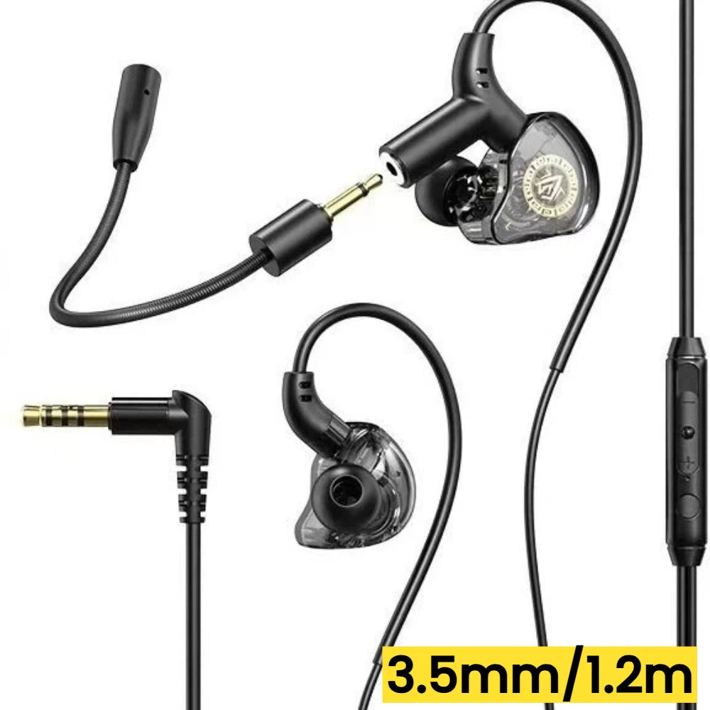 Casque gaming filaire avec micro — compatible téléphone, tablette, ordinateur portable
