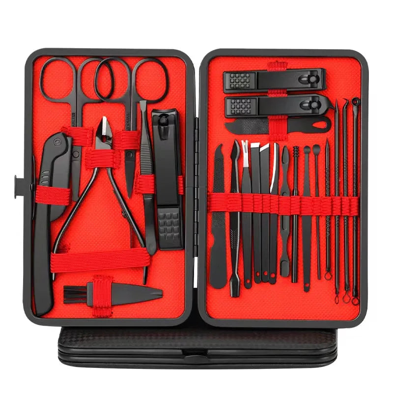 Manicure pedicure beauty tool kit, nail clippers, toenail clippers, ear peel knife, T