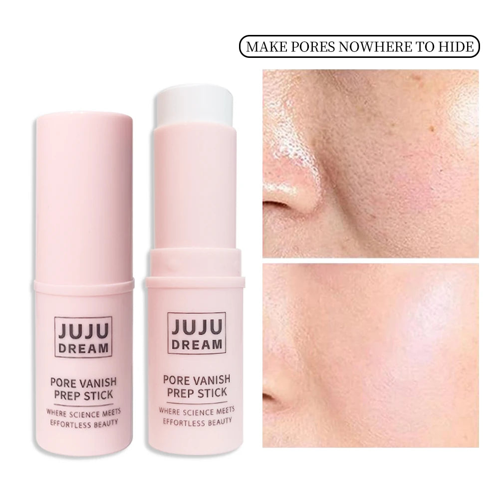 JUJU DREAM Pore Vanish Prep Stick - Pore Minimizing Prep Stick, Face Makeup Primer, Oil Control, for Smooth Makeup