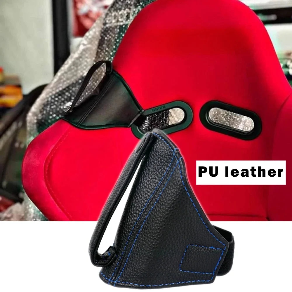 Support de ceinture de sécurité en cuir pour siège baquet de voiture de course JDM, guide et protecteur de ceinture