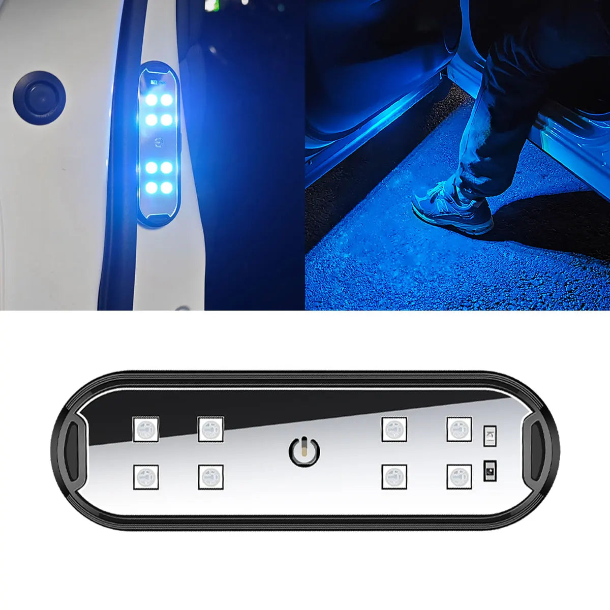Feux LED Porte Voiture RGB Sans Fil USB — Avertissement Bienvenue Projecteur Magnétique