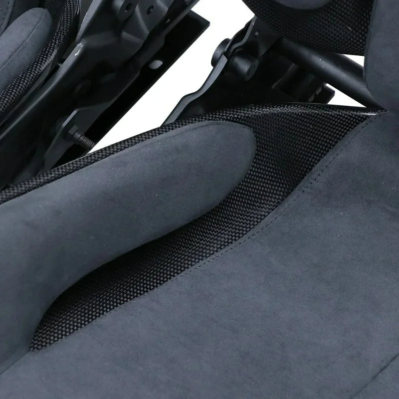 Siège de course en fibre de carbone réglable — durable, supercar, cuir