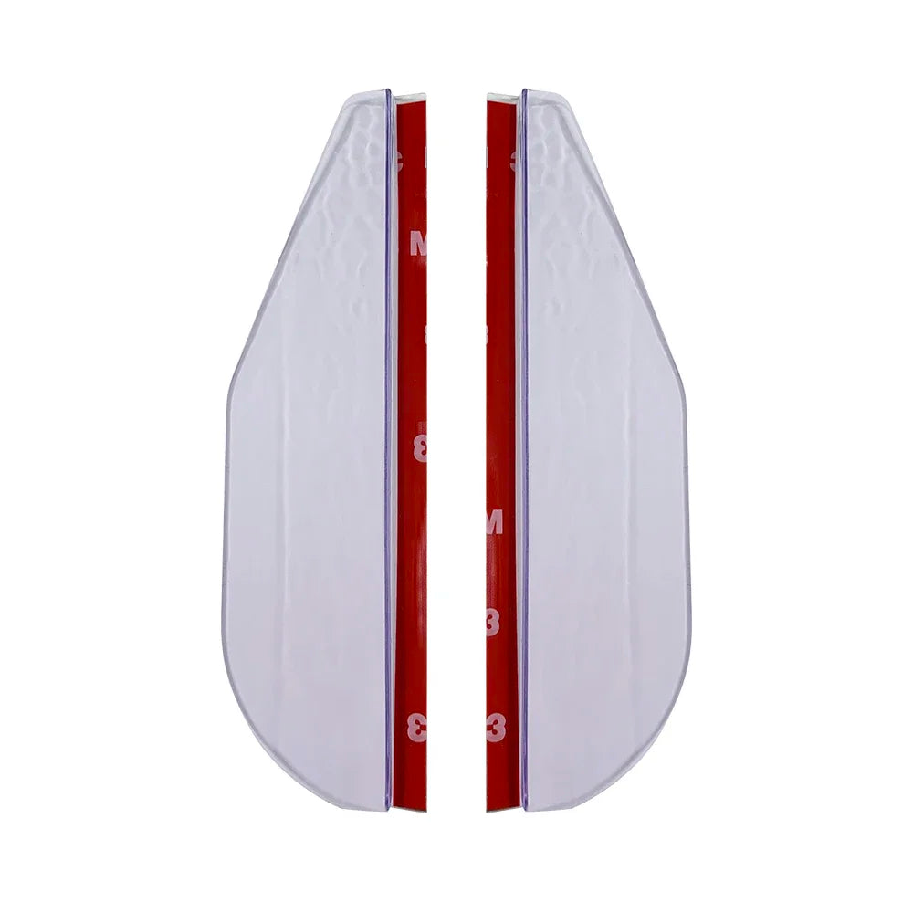 Pare-soleil en fibre de carbone pour rétroviseur de voiture, pare-soleil, protection, vision claire pour la pluie, accessoires de rétroviseur, 2 pièces