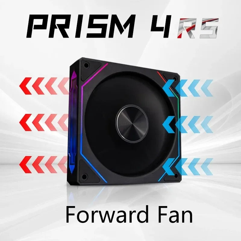 PRISM 4 RS ventilateur de boîtier d'ordinateur 12 cm ARGB 4 broches ventilateur de refroidissement silencieux 12 V grand Volume d'air 800-1600 tr/min