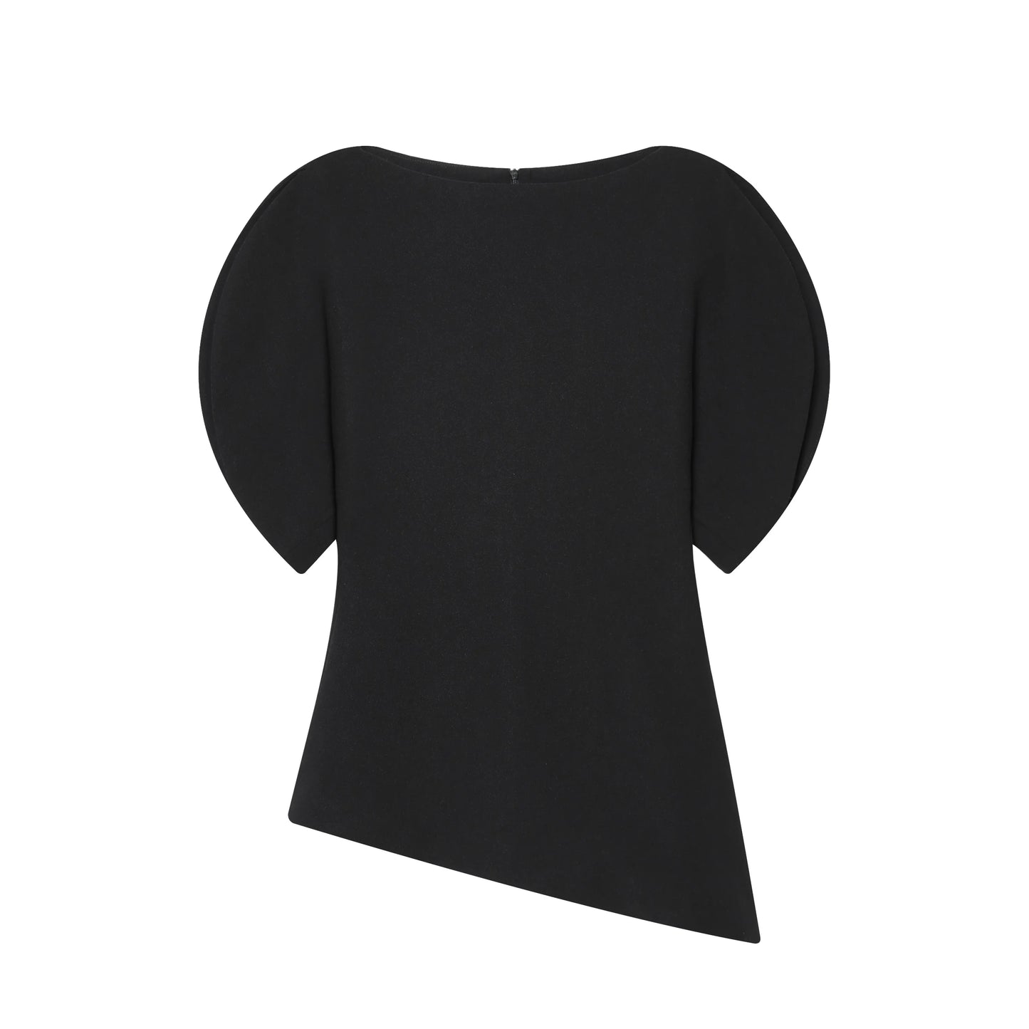 Blouse élégante à manches bouffantes et ourlet asymétrique pour femme — streetwear Y2K, printemps 2026