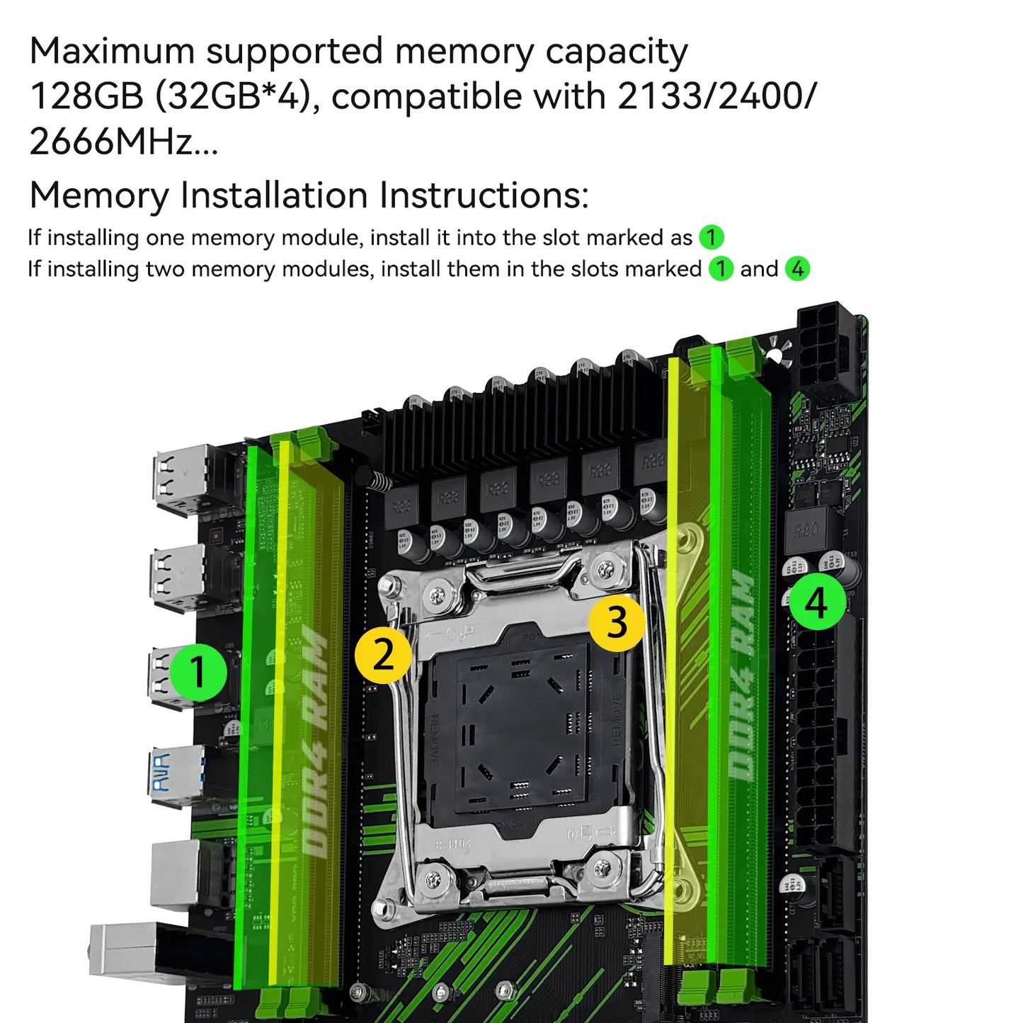 Carte mère MACHINIST X99 X99 PR9, prise en charge TPM2.0 LGA 2011-3, processeur Intel Xeon E5 V3 et V4, RAM DDR4, SATA/NVME M.2, emplacement USB3.0