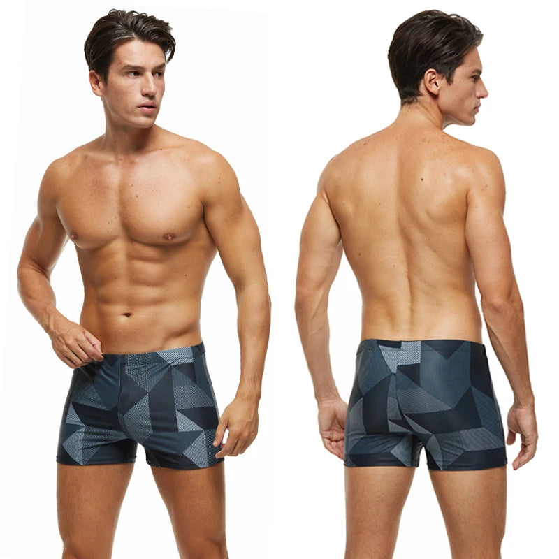 ESCATCH Maillot de Bain Homme Grande Taille 2023 — Imprimé Mode, Élastique, Coussinet